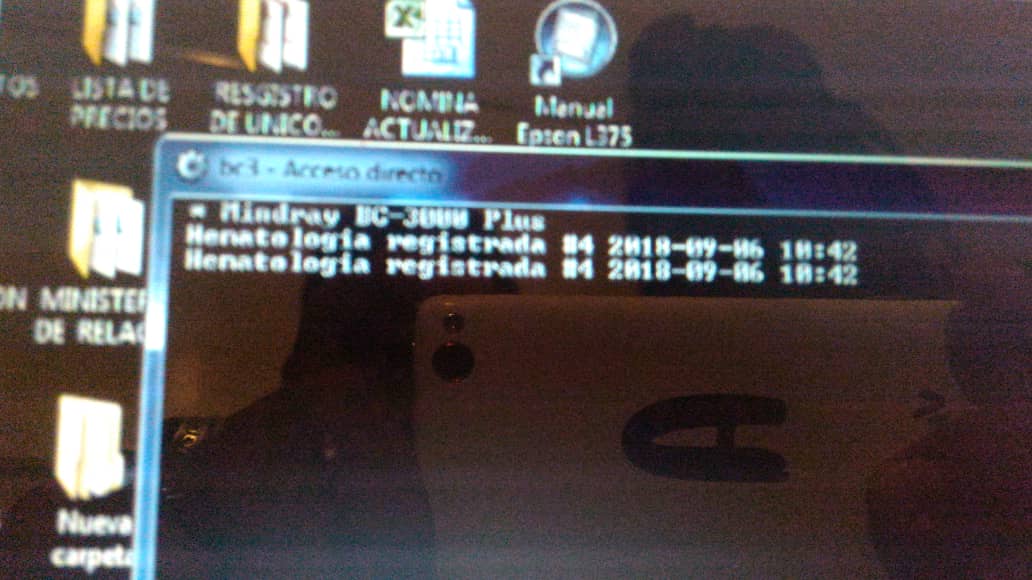 Recibiendo muestras desde la aplicación.