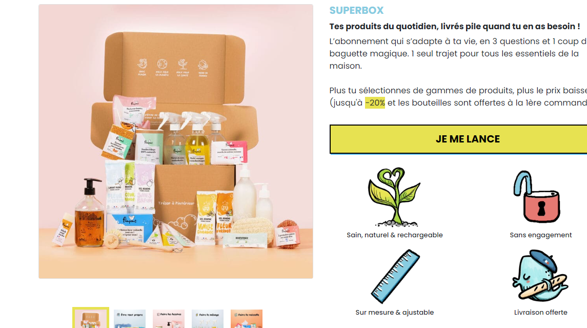 Captura de la tienda Juliette