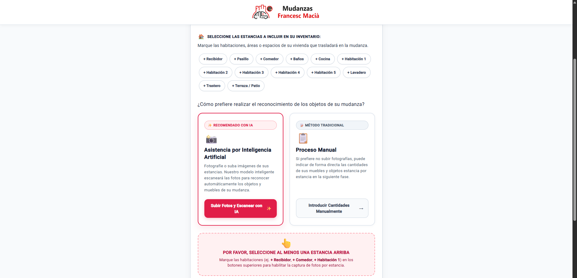 Formulario: datos del cliente