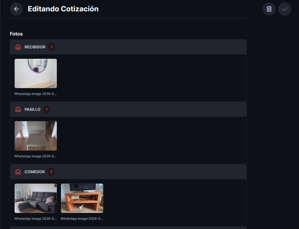 Fotos del inventario