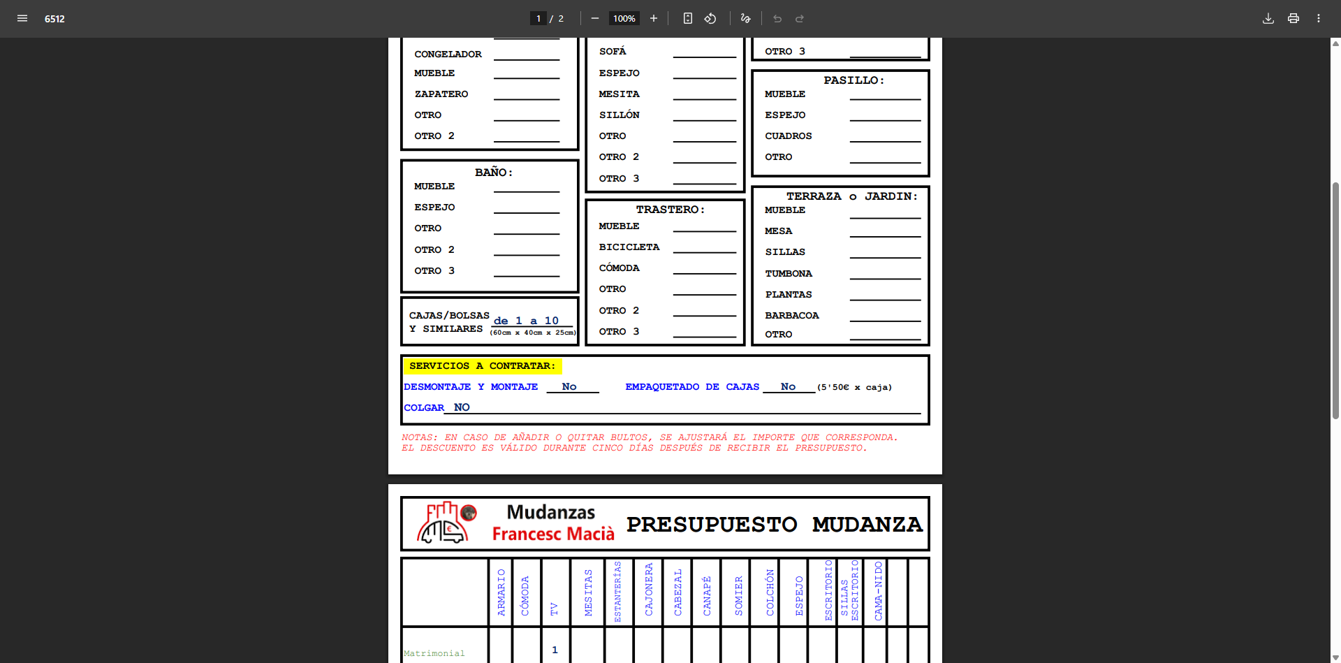 Generación de PDF