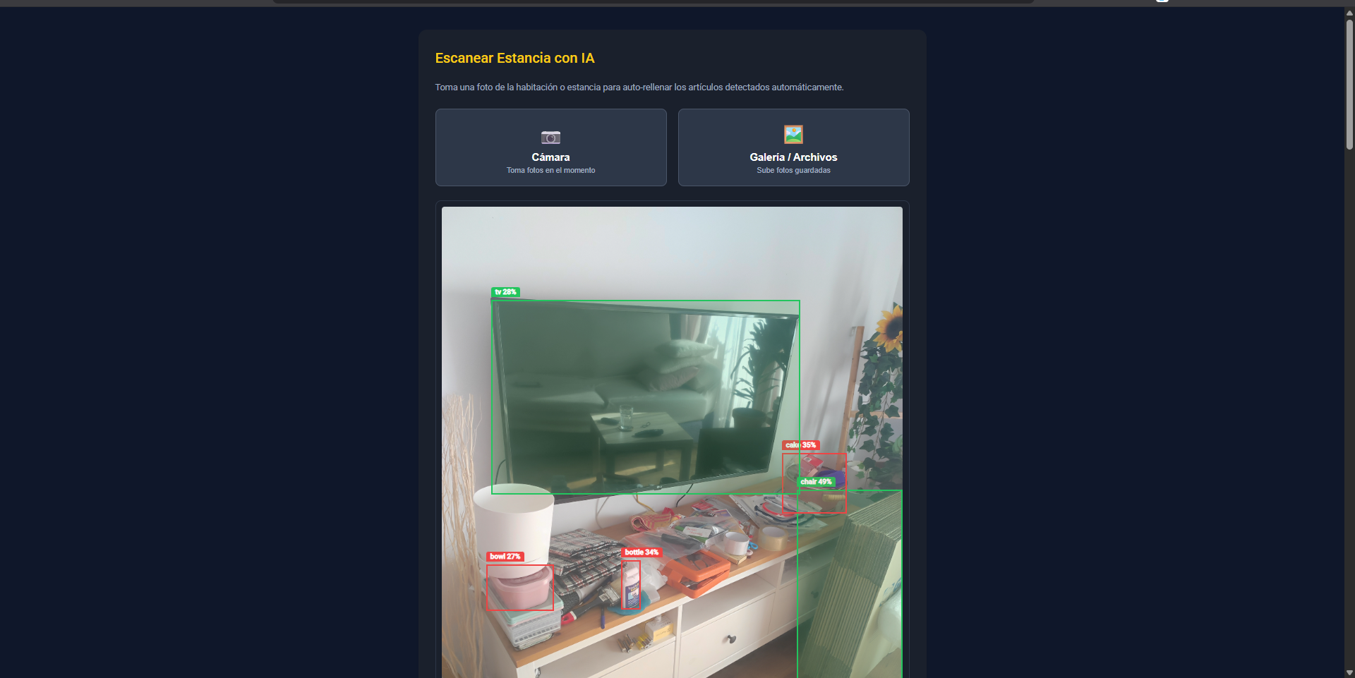 Reconocimiento de objetos con IA