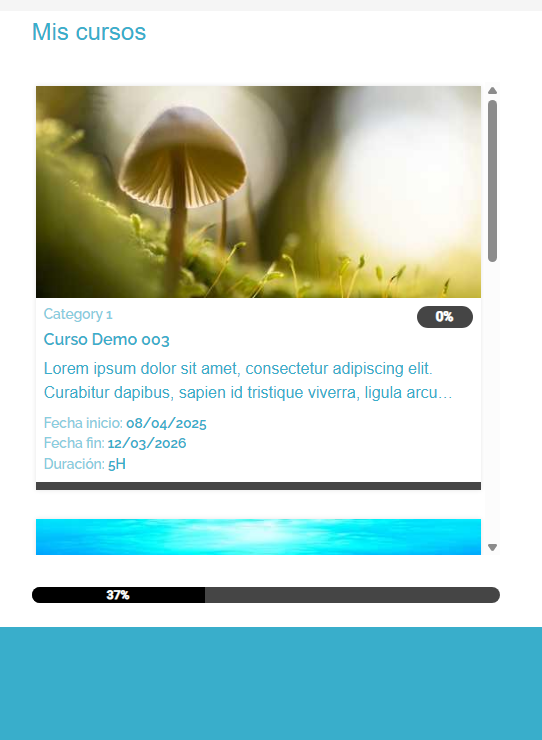 Catálogo de cursos en línea