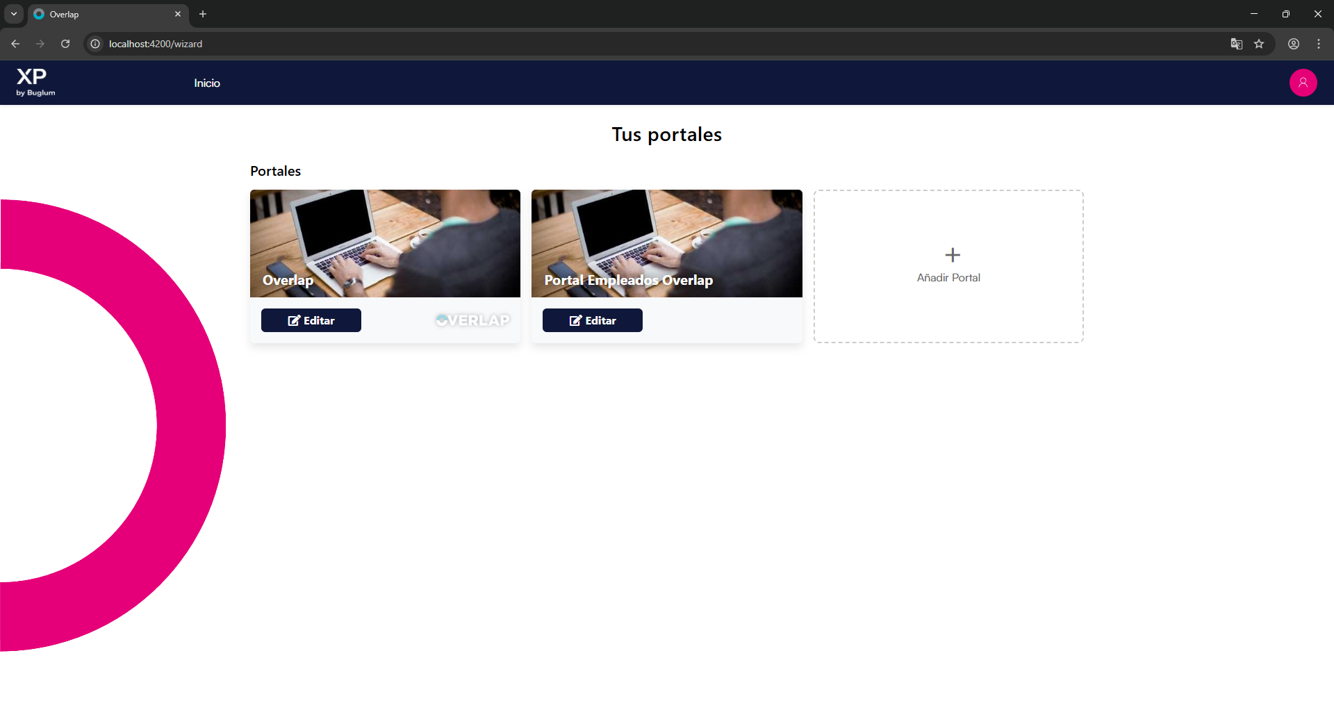 Editor con soporte multi-tenant