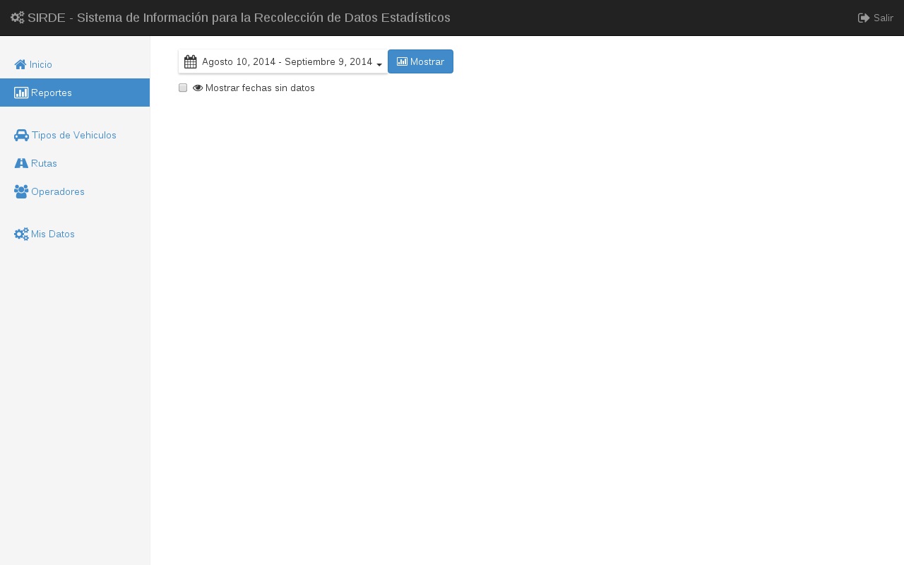 Solicitar reporte